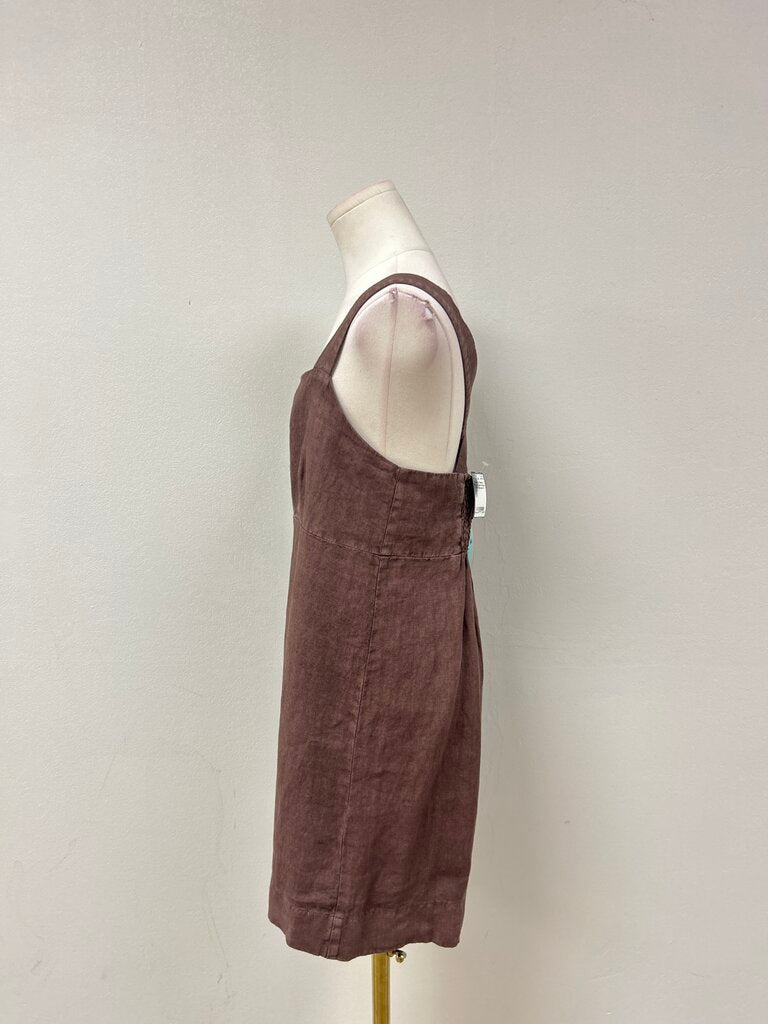 Faherty Brown Linen Dress NWT