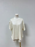 Evereve Ivory Sequin Tee