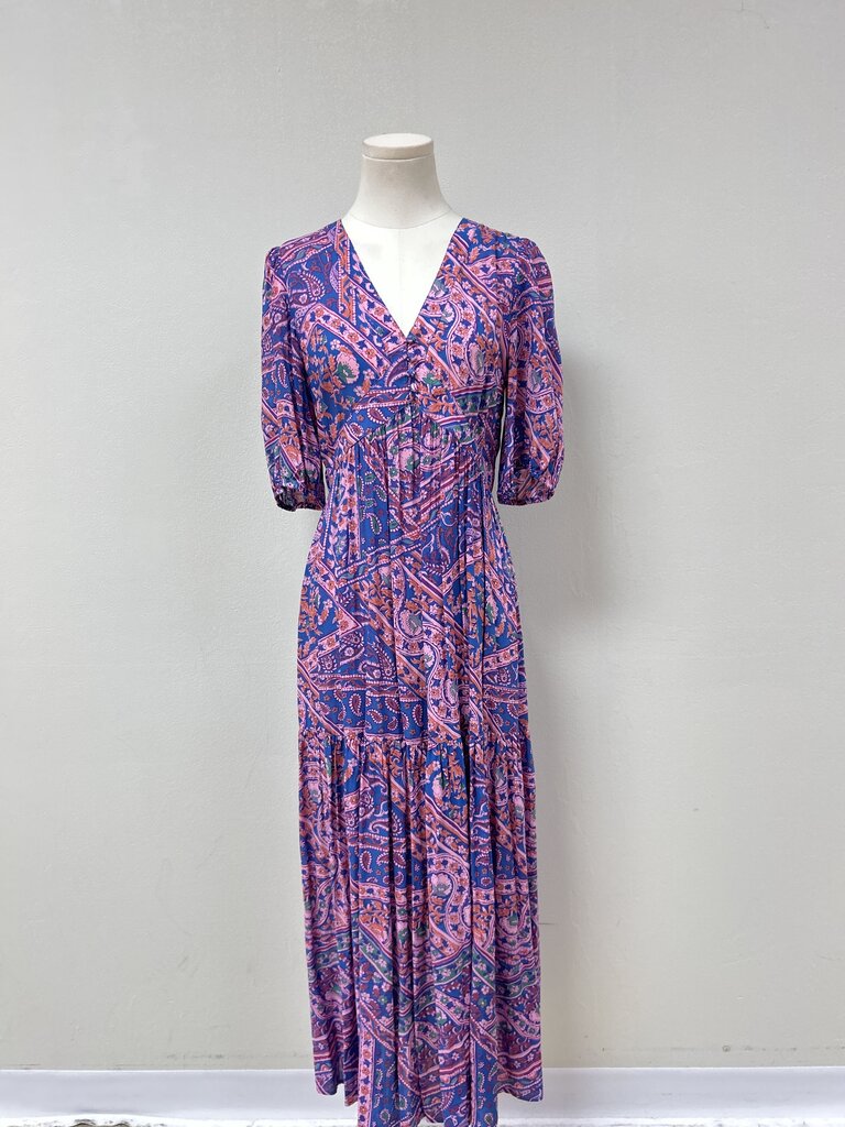 ba&sh Purple Floral Maxi Dress
