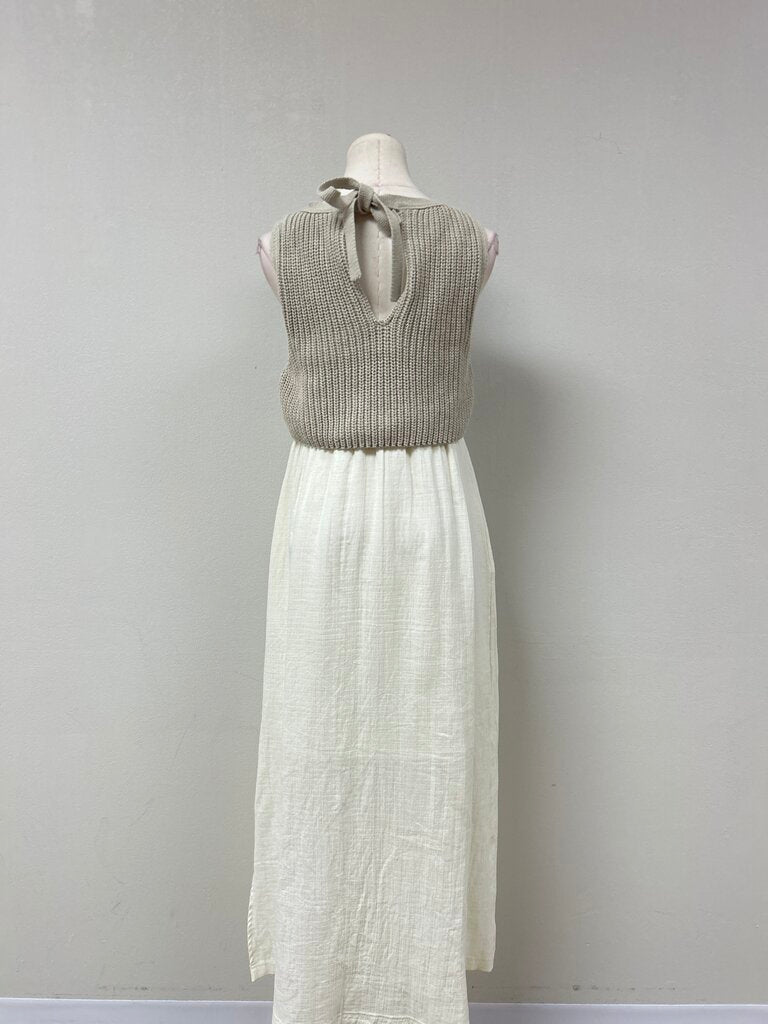 Anthropologie Tan Attached Maxi Dress NWT