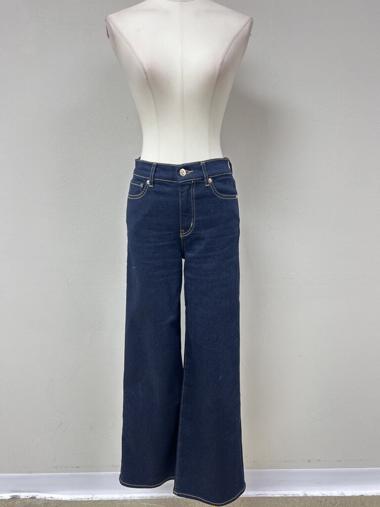Frame Dark Wash Wide Leg Trouser