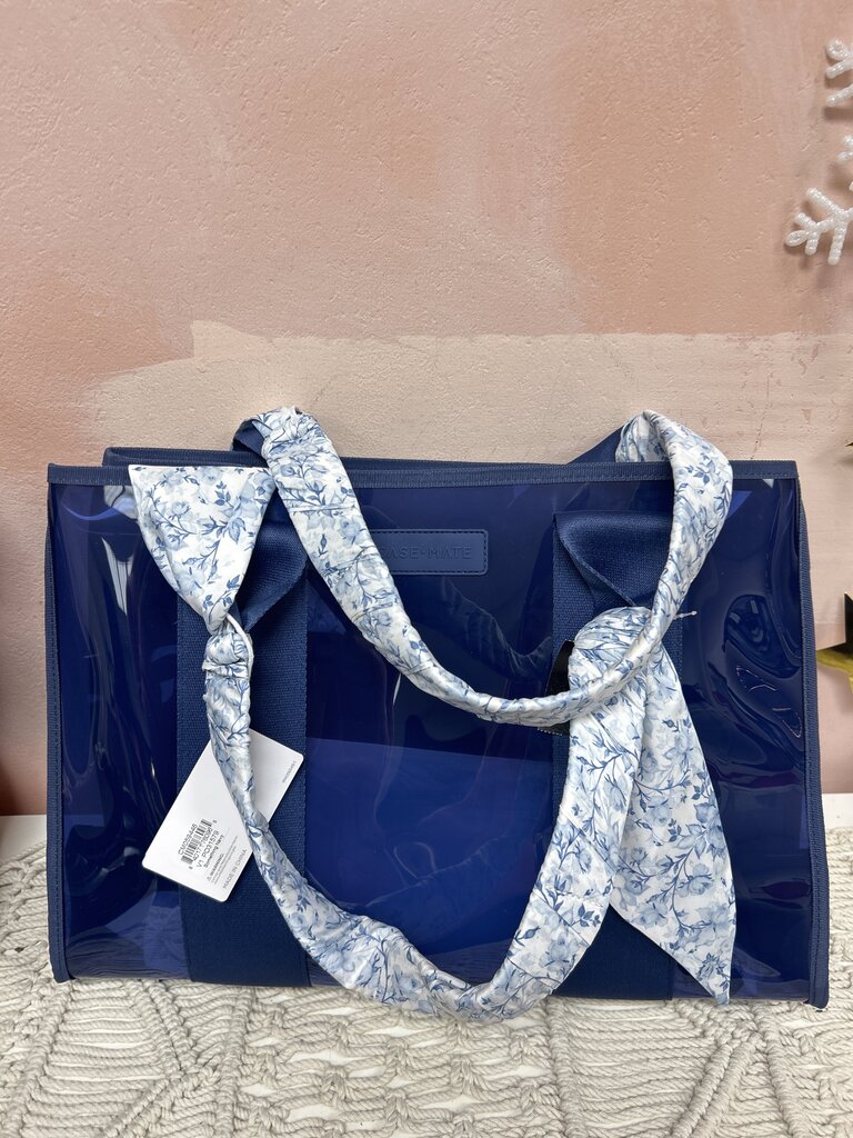 Case Mate Navy Jelly Tote NWT
