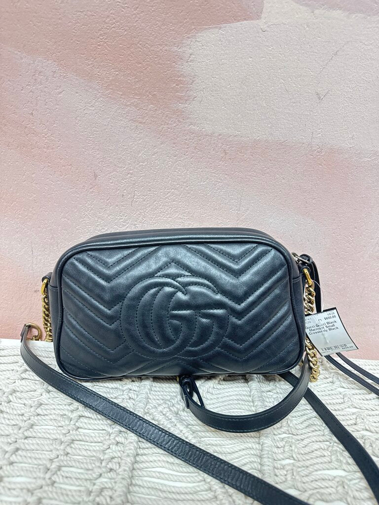 Gucci Black Marmont Small Crossbody (As Is - Inside)