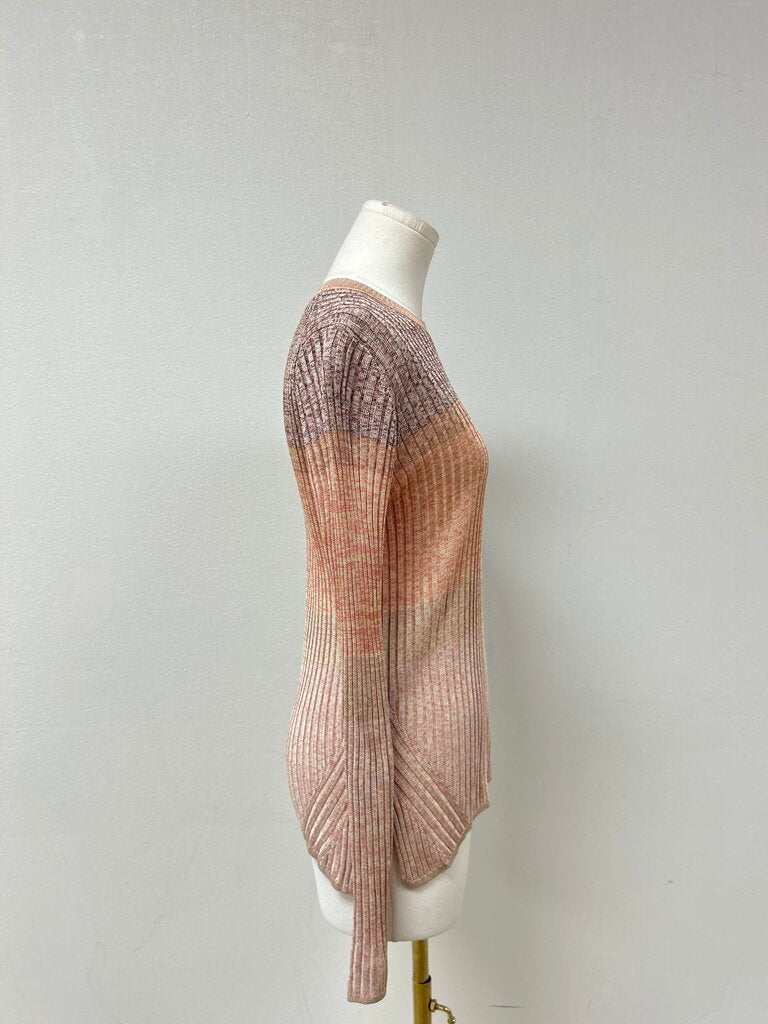 Zimmermann Peach Ribbed Tee