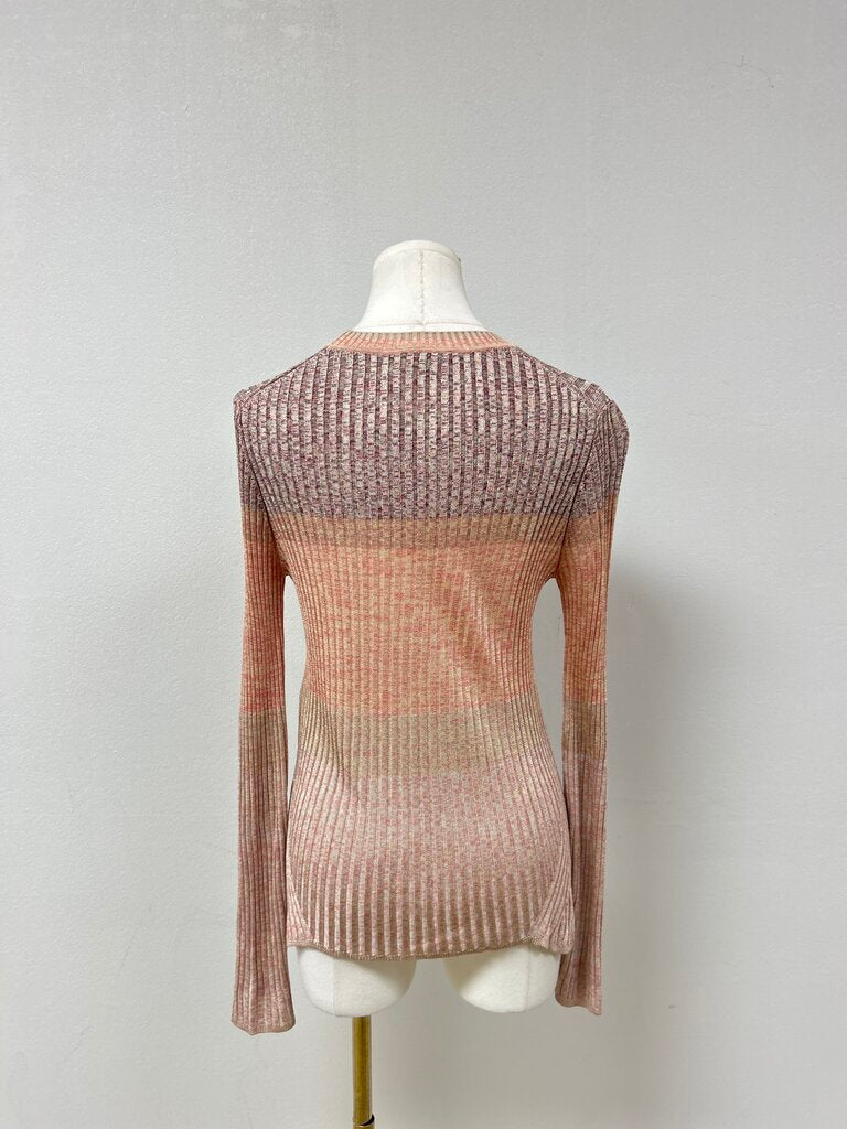 Zimmermann Peach Ribbed Tee