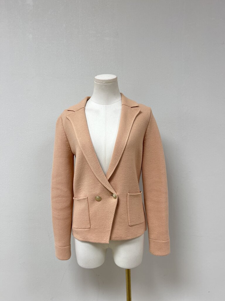 L'Agence Peach Knit Blazer