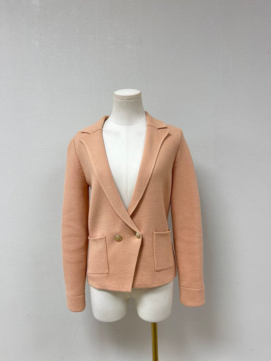 L'Agence Peach Knit Blazer