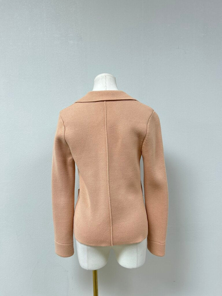 L'Agence Peach Knit Blazer