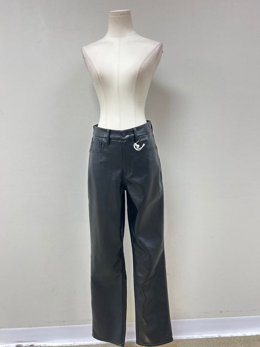 Good Amerian Black Faux Leather Pant