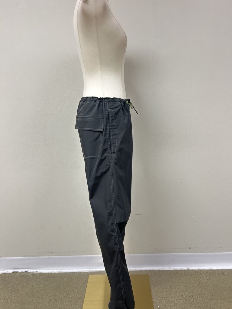 6397 Black Nylon Jogger