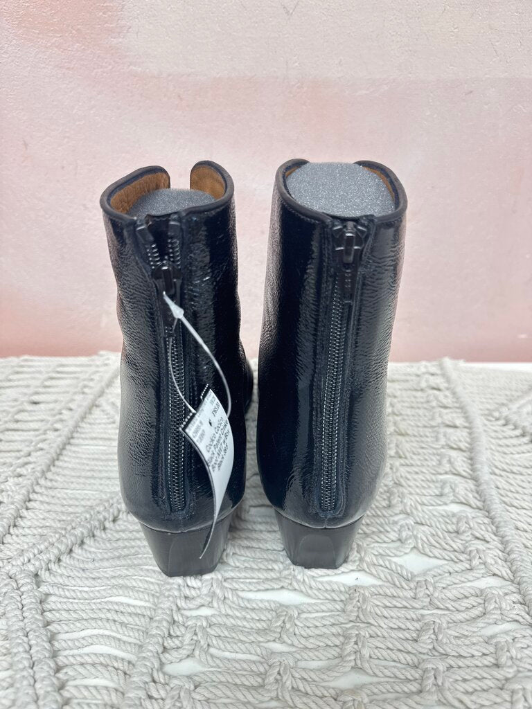 Coclico Black Patent Crinkle Boot NWT w/Box