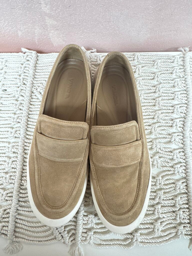 Vince Tan Suede Loafer