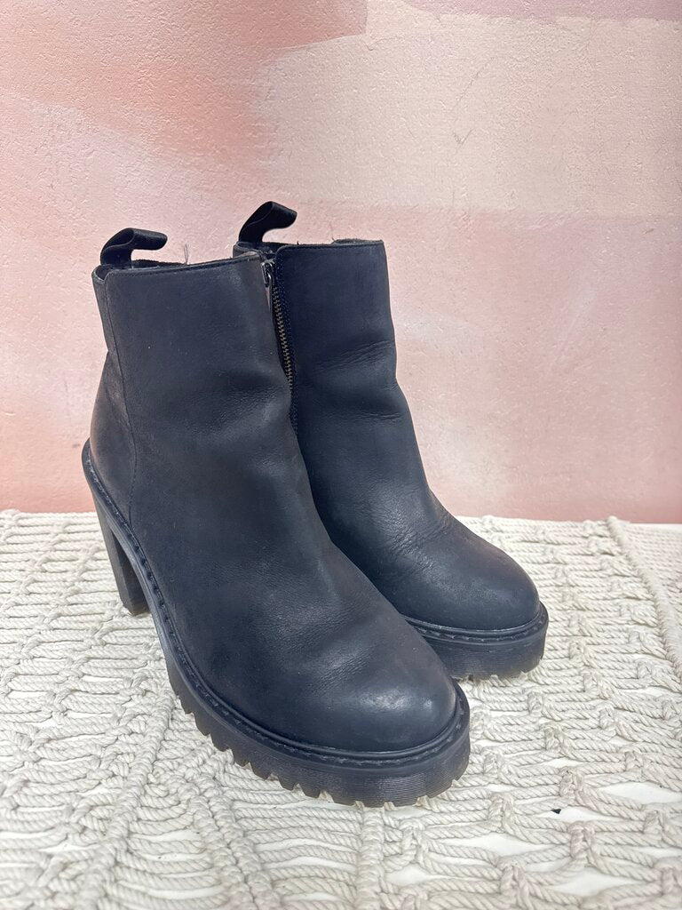 Doc Martens Black Lug Sole Bootie