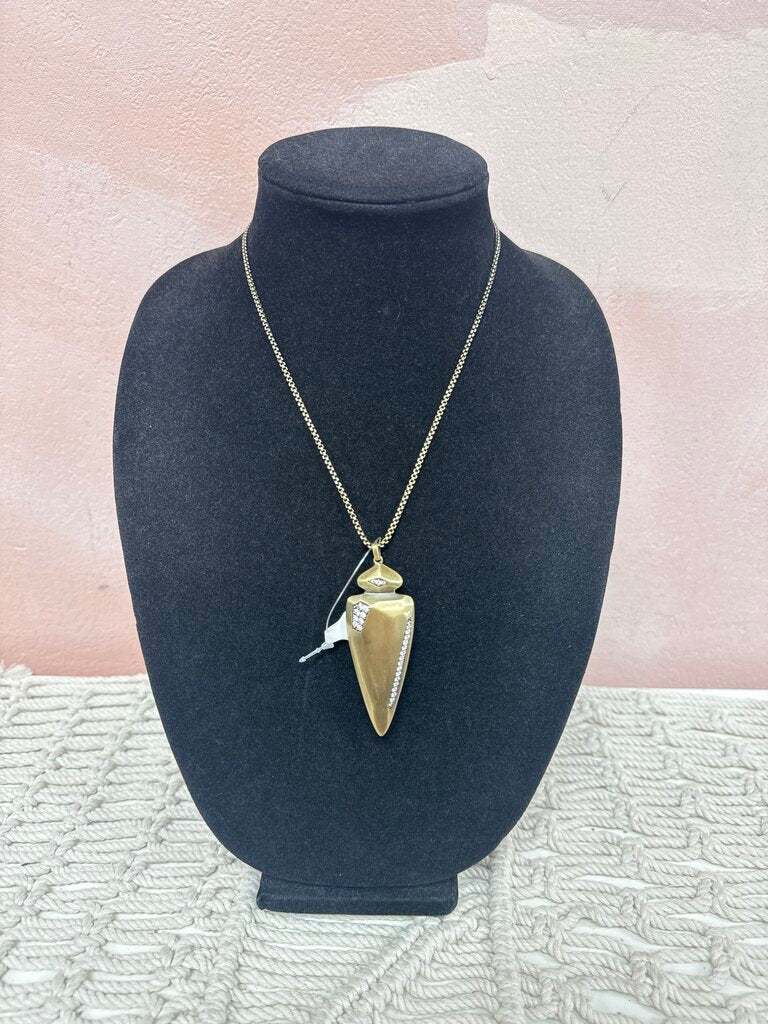 Kendra Scott Arrowhead Long Drop Necklace w/Dustbag