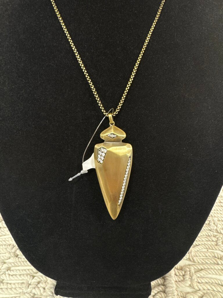 Kendra Scott Arrowhead Long Drop Necklace w/Dustbag