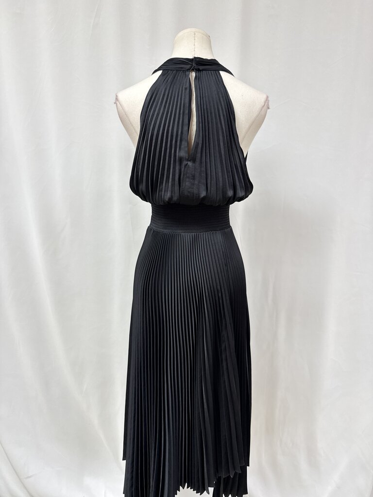 A.L.C. Black Pleated Maxi Dress NWT