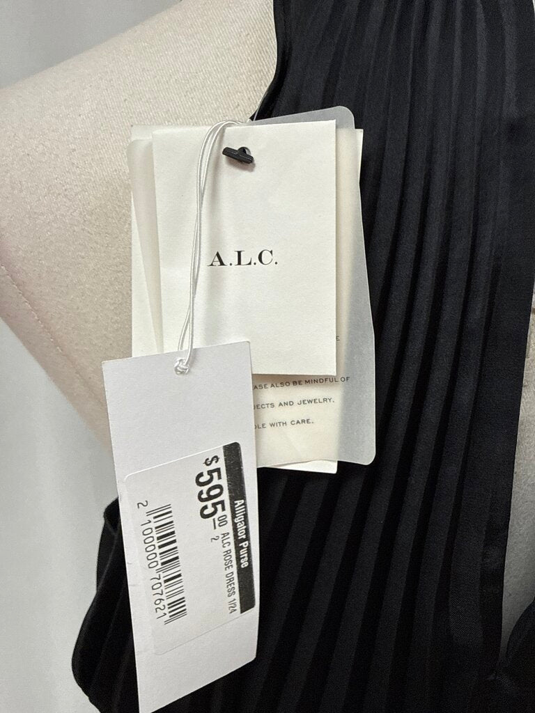 A.L.C. Black Pleated Maxi Dress NWT