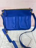 Marni Cobalt Leather Bandolier Crossbody