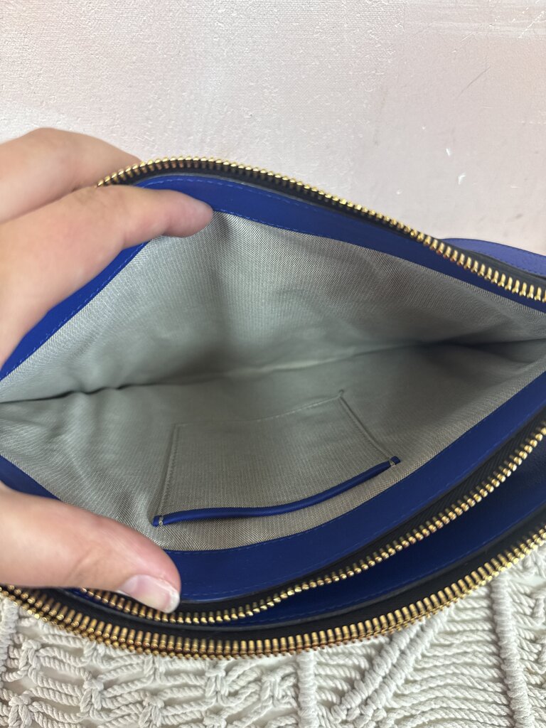 Marni Cobalt Leather Bandolier Crossbody