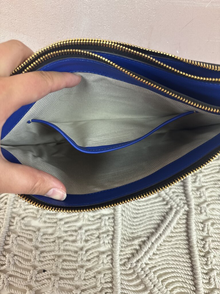 Marni Cobalt Leather Bandolier Crossbody