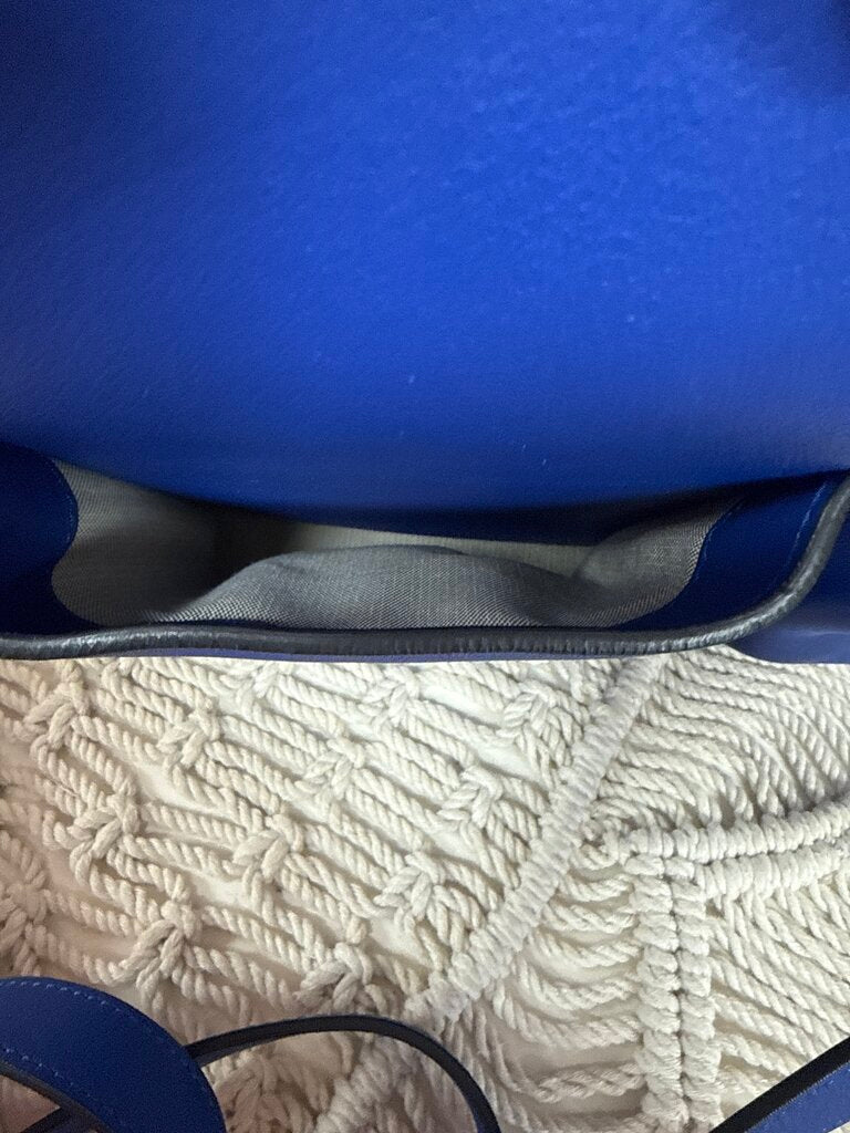 Marni Cobalt Leather Bandolier Crossbody