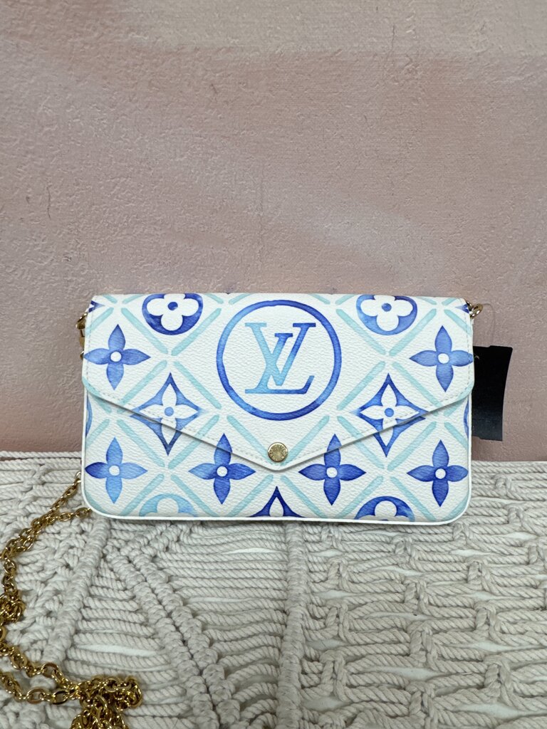Louis Vuitton Blue "By the Pool" Felicie Pochette w/Inserts