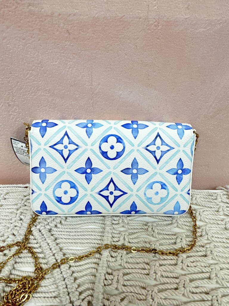 Louis Vuitton Blue "By the Pool" Felicie Pochette w/Inserts