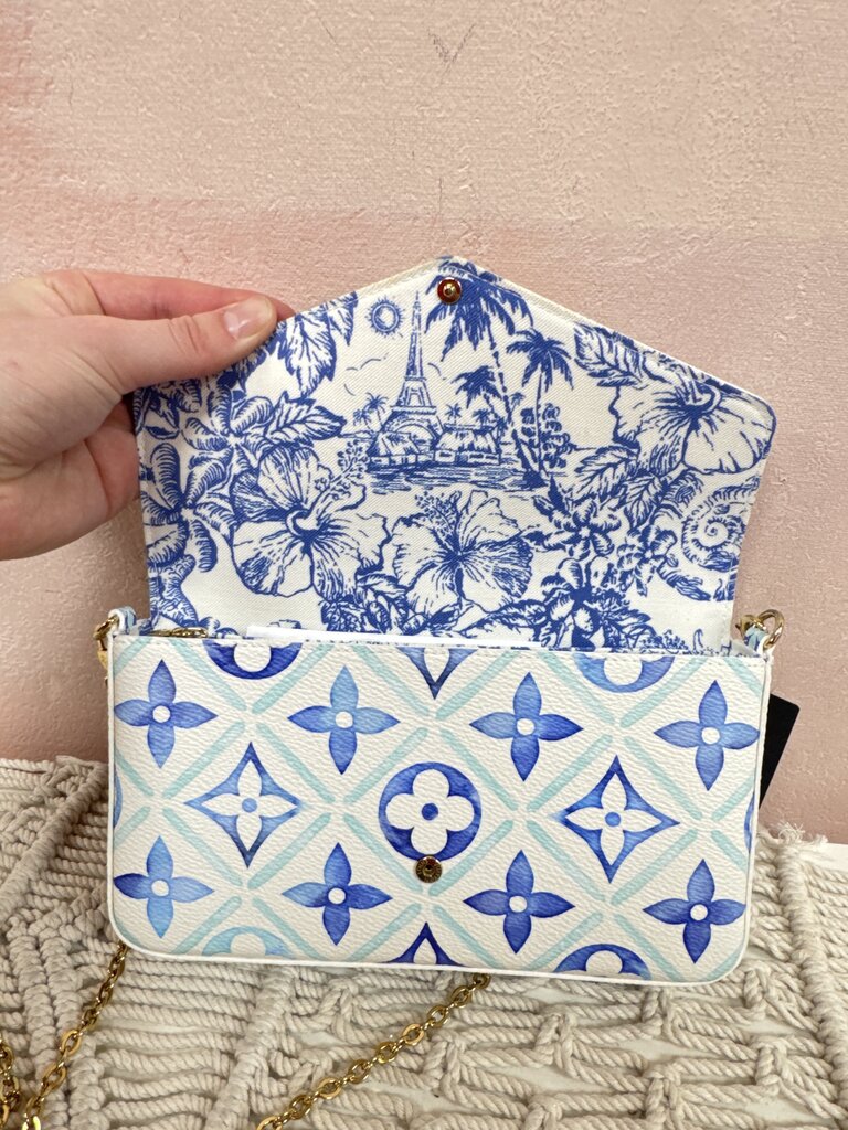 Louis Vuitton Blue "By the Pool" Felicie Pochette w/Inserts