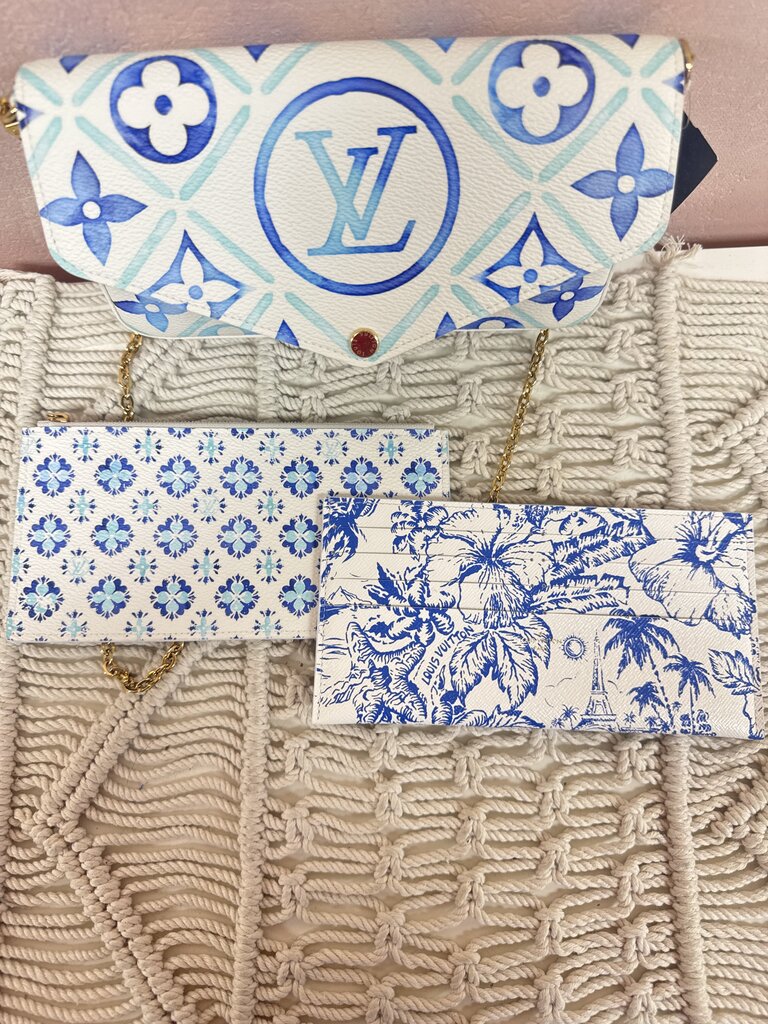 Louis Vuitton Blue "By the Pool" Felicie Pochette w/Inserts