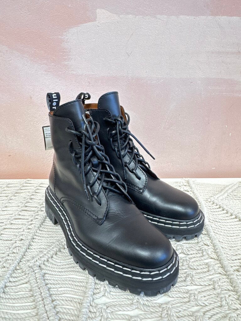 Proenza Schouler Black Combat Boot