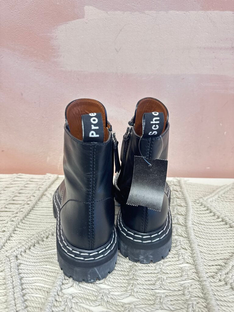 Proenza Schouler Black Combat Boot