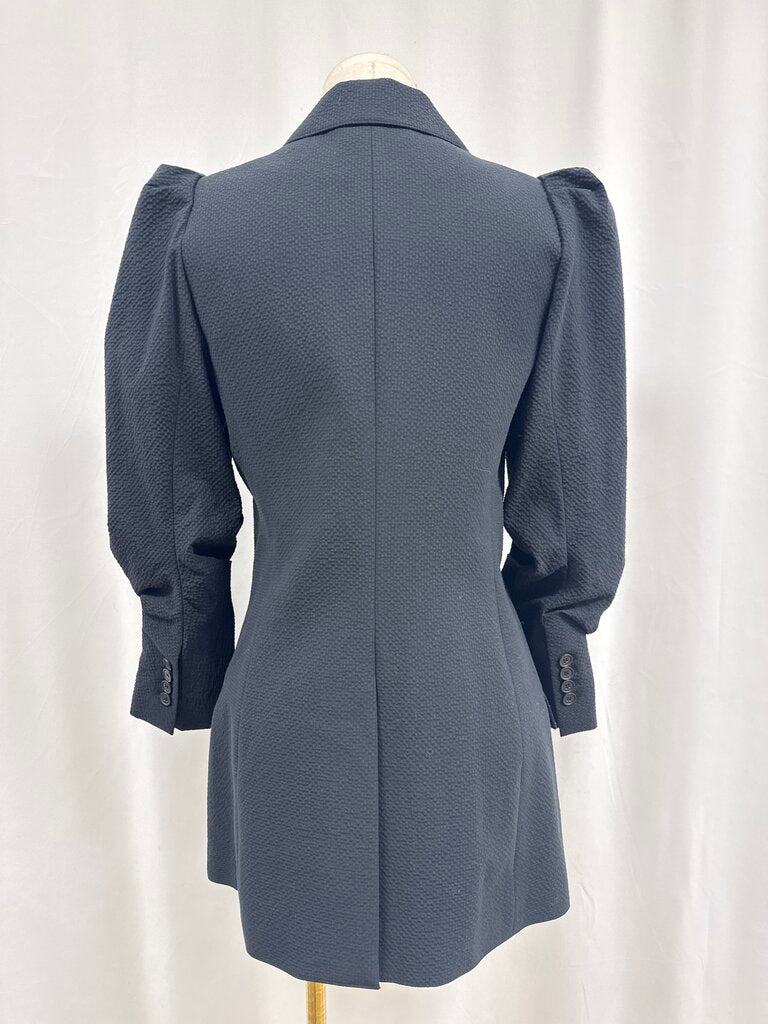 Smythe Black Puff Sleeve Blazer