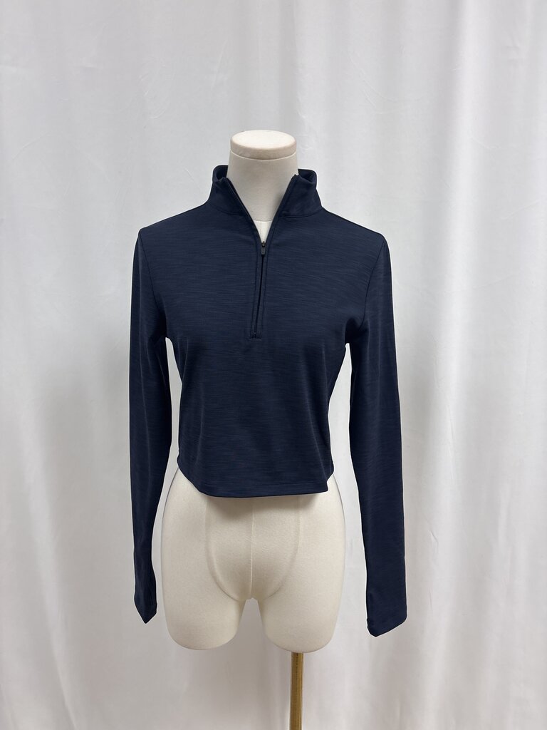 Spilts59 Blue Cropped Half Zip