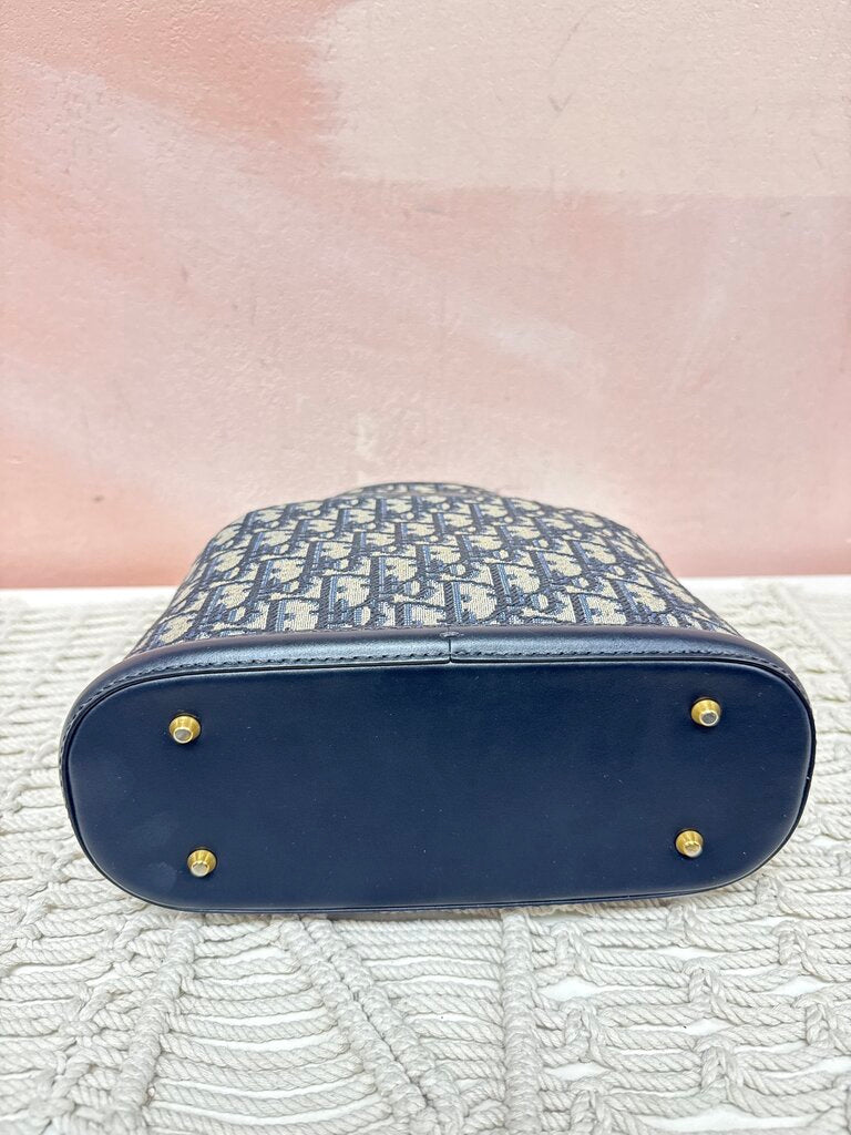 Dior Monogram Canvas Oblique Bucket Bag w/ Box and Dustbag