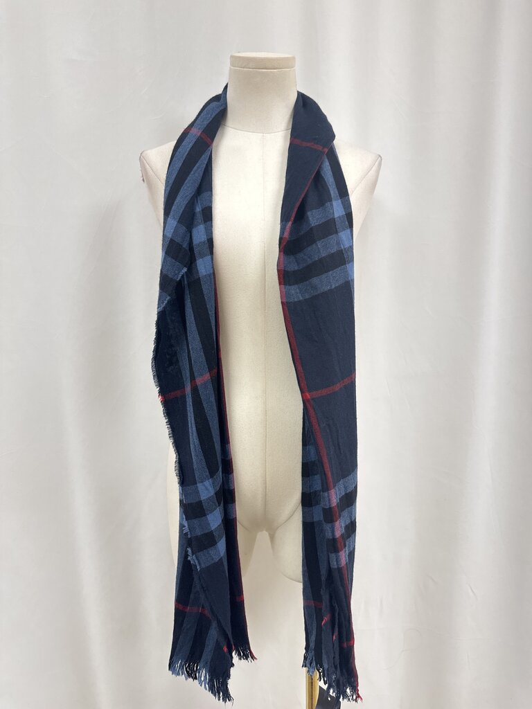 Burberry Blue Plaid Scarf