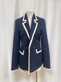 G. Label Blue Blazer w/ White Trim