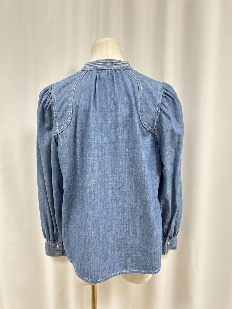 ba&sh Denim Henley Top