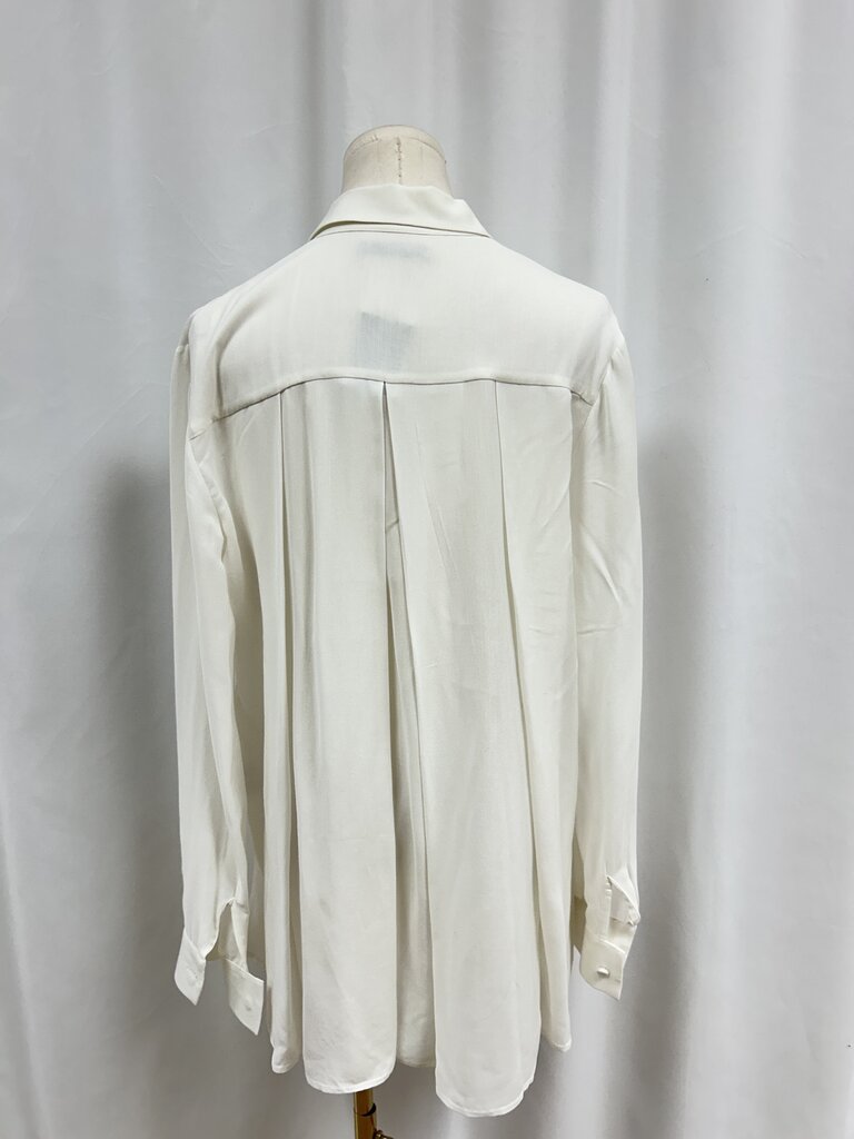 The Row Ivory Button Up Top