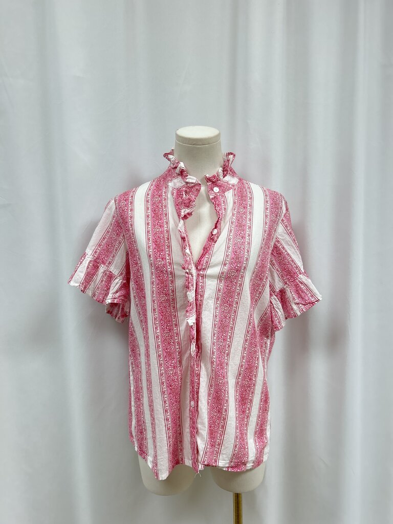 Mille Resort Pink Floral Button Up