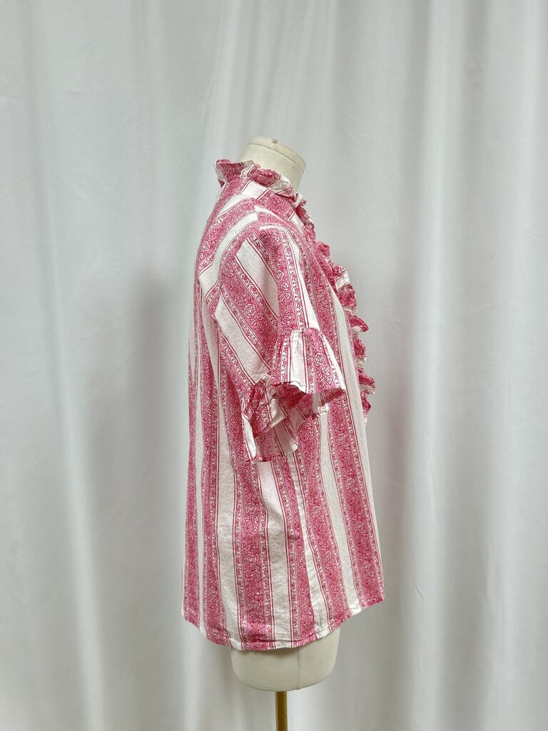 Mille Resort Pink Floral Button Up