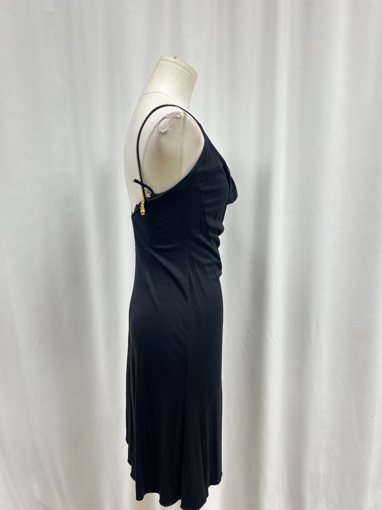 Gianni Versace Black Chain Strap Tank Dress