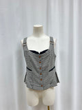 Maeve Houndstooth Peplum Tank