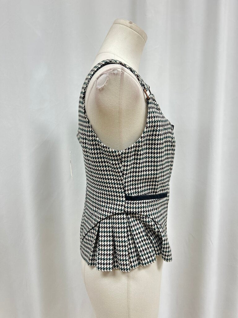 Maeve Houndstooth Peplum Tank