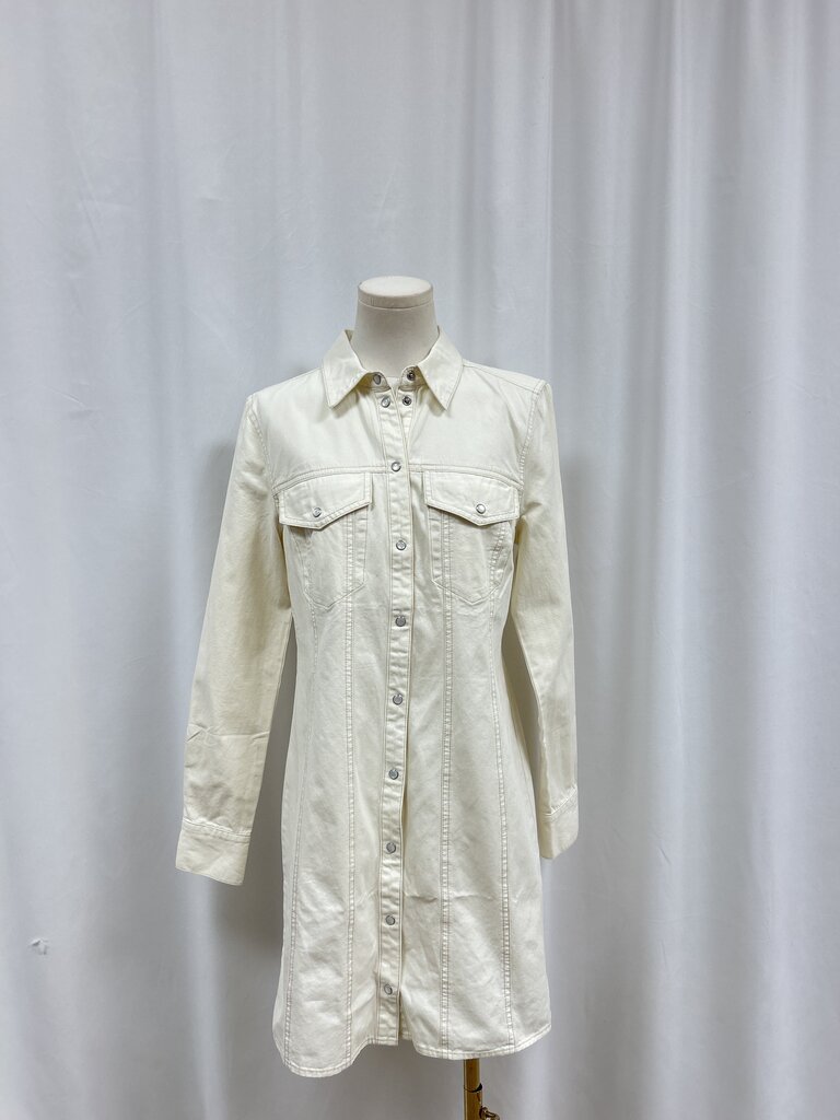 Veronica Beard Ecru Button Up Dress NWT