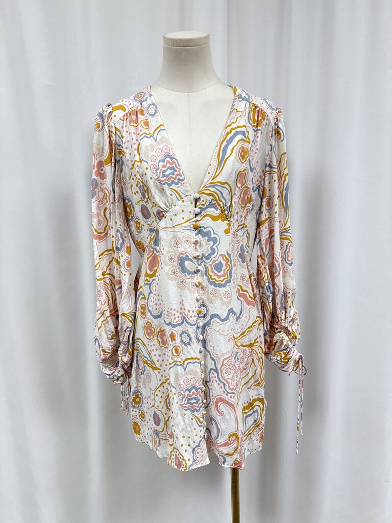 Ted Baker White Floral Midi Dress