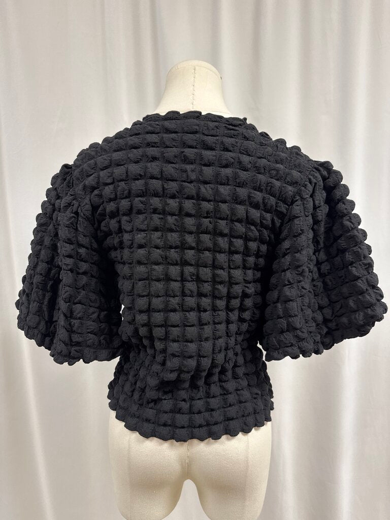 eri + ali Black Puffy Top