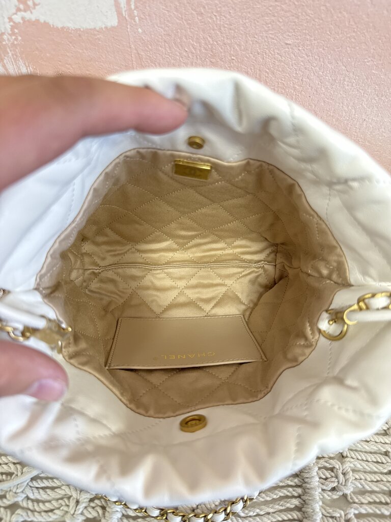 Chanel 22 Mini Lambskin With Gold Hardware