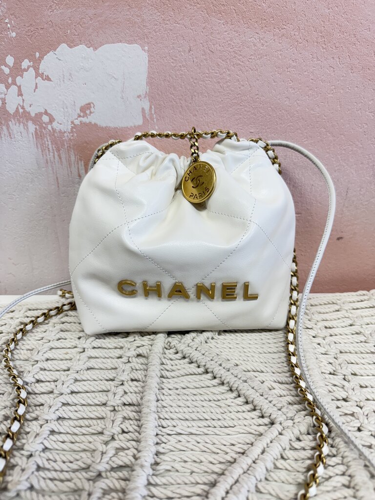 Chanel 22 Mini Lambskin With Gold Hardware