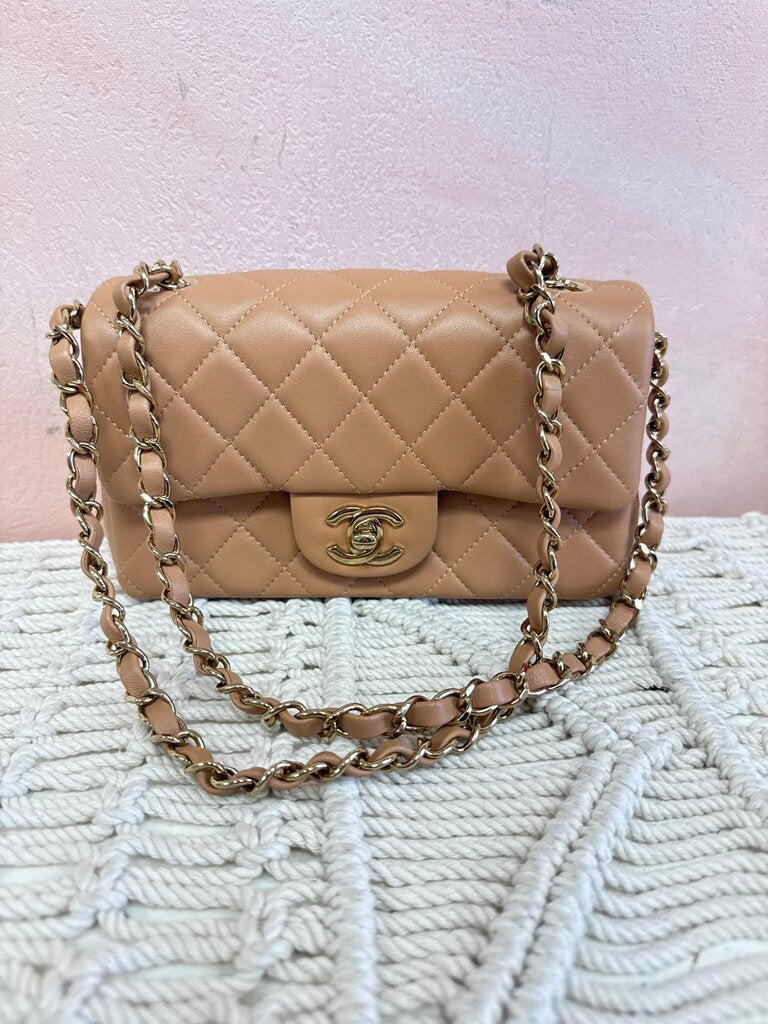 Chanel Mini Rectangular Flap Bag w/Box and Dustbag