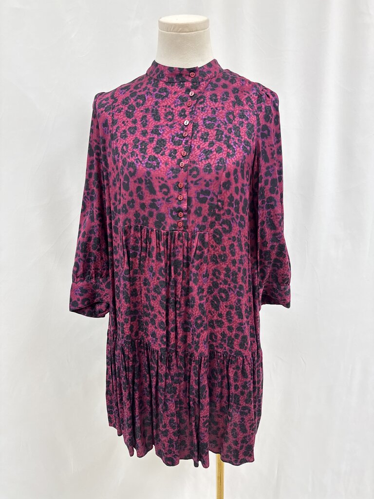 ba&sh Purple Tie Dye Mini Dress